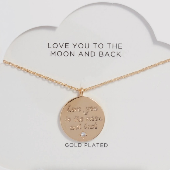 NEW "To the Moon and Back" Estella Bartlett Pendant Necklace - Picture 2 of 5